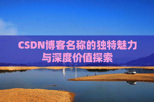 CSDN博客名称的独特魅力与深度价值探索